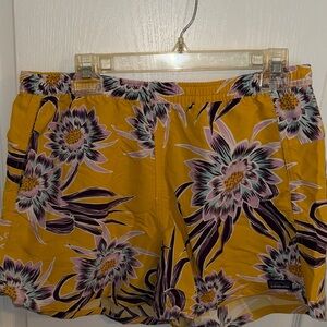 Patagonia Floral Yellow Women's Shorts